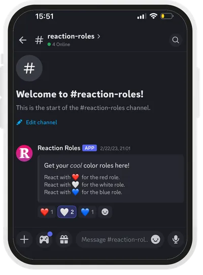 Reaction Roles Bot